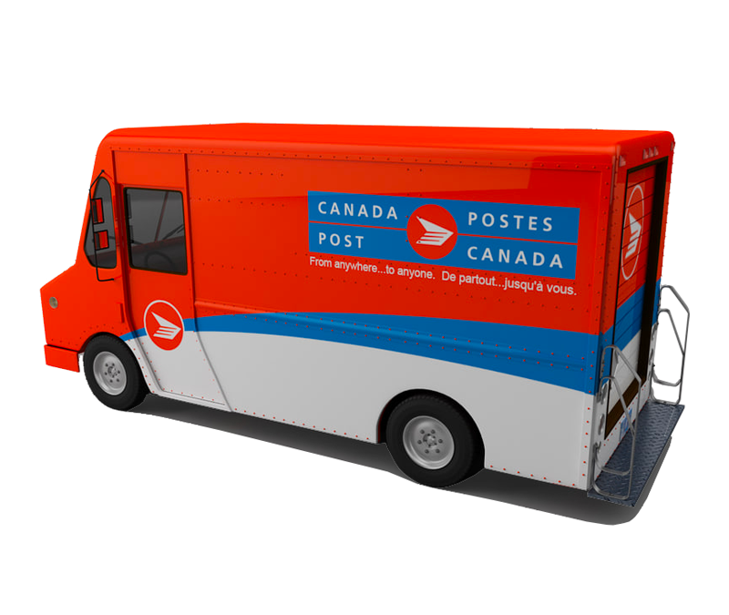 canada post delivery truck